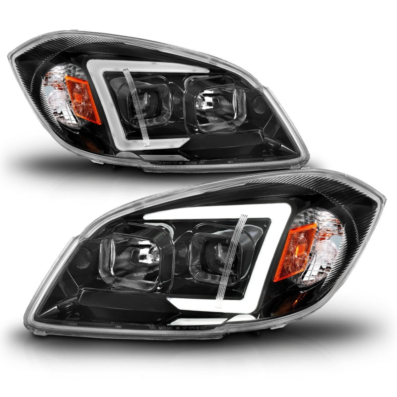 ANZO 05-10 Chevrolet Cobalt / 07-10 Pontiac G5 LED Projector Headlights w/ Seq Black Housing 121573 121573 Photo - Unmounted