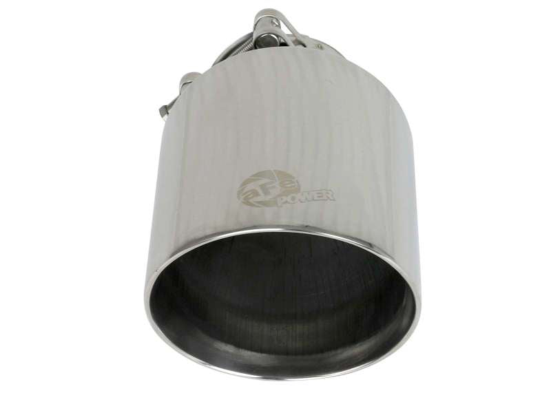 aFe MACH Force-Xp 2-1/2in 304 SS Clamp-On Exhaust Tip 2.5in In / 4.5in Out / 7in.L - Polished 49T25454-P071 49T25454-P071 Photo - Unmounted