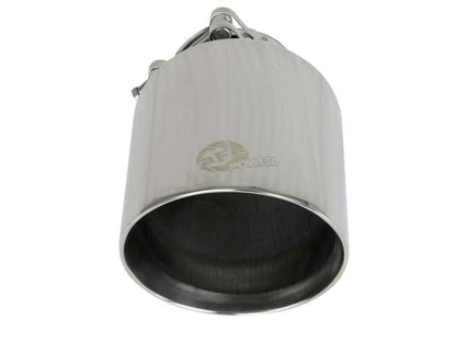 aFe MACH Force-Xp 2-1/2in 304 SS Clamp-On Exhaust Tip 2.5in In / 4.5in Out / 7in.L - Polished 49T25454-P071 49T25454-P071 Photo - Unmounted