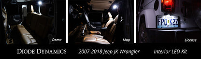 Diode Dynamics Wrangler JK 4dr Interior Kit Stage 2 - Cool - White DD0364 DD0364 User 3