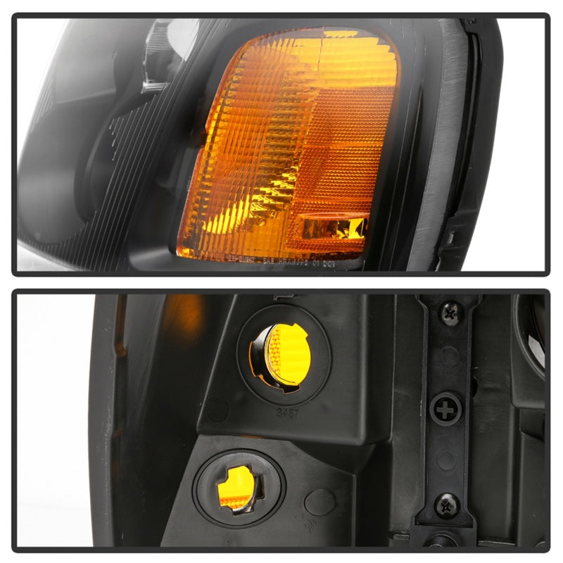 SPYDER xTune 02-09 GMC Envoy OEM Style Headlights - Black (HD-JH-GEN02-AM-BK) 9042652 9042652 Photo - Unmounted