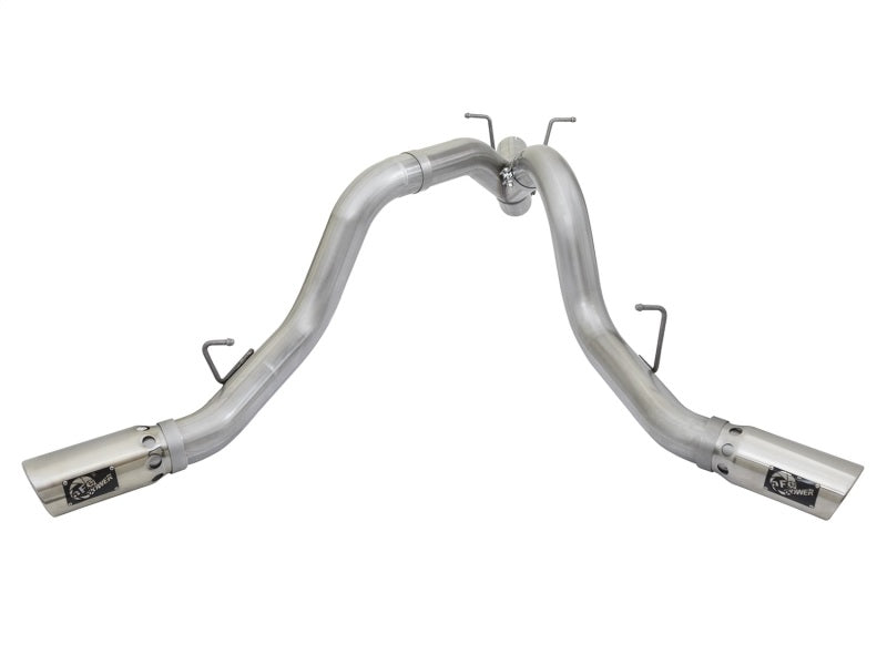 aFe ATLAS 4in Aluminized Steel DPF-Back Exhaust System w/Dual Rear Exit 49-04086-P Photo - Unmounted