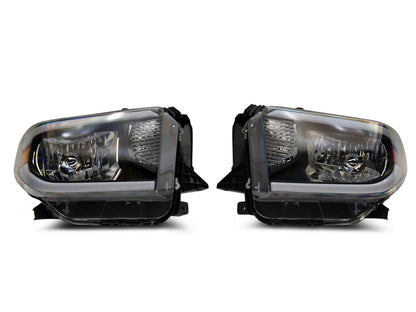 Raxiom 14-21 Toyota Tundra Axial Series Headlights w/ LED Bar- Blk Housing (Clear Lens) TU16008 TU16008 Photo - Primary