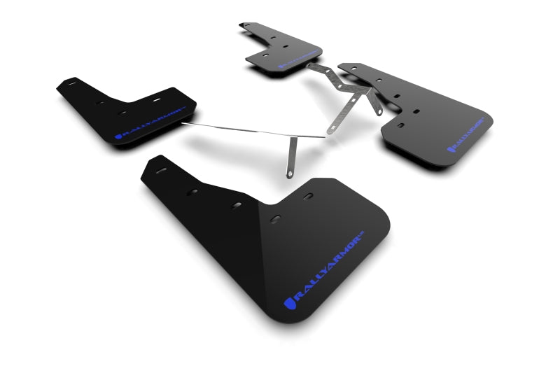 Rally Armor 2022 Honda Civic (Incl. Si/Sport/Touring) Black UR Mud Flap w/ Blue Logo MF90-UR-BLK/BL MF90-UR-BLK/BL Photo - Primary