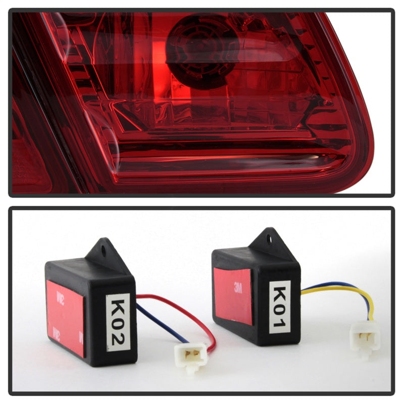 SPYDER Xtune Mercedes Benz W210 E-Class 96-02 LED Tail Lights Red Smoke ALT-CL-MBW210-LED-RSM 5020659 5020659 Photo - Unmounted