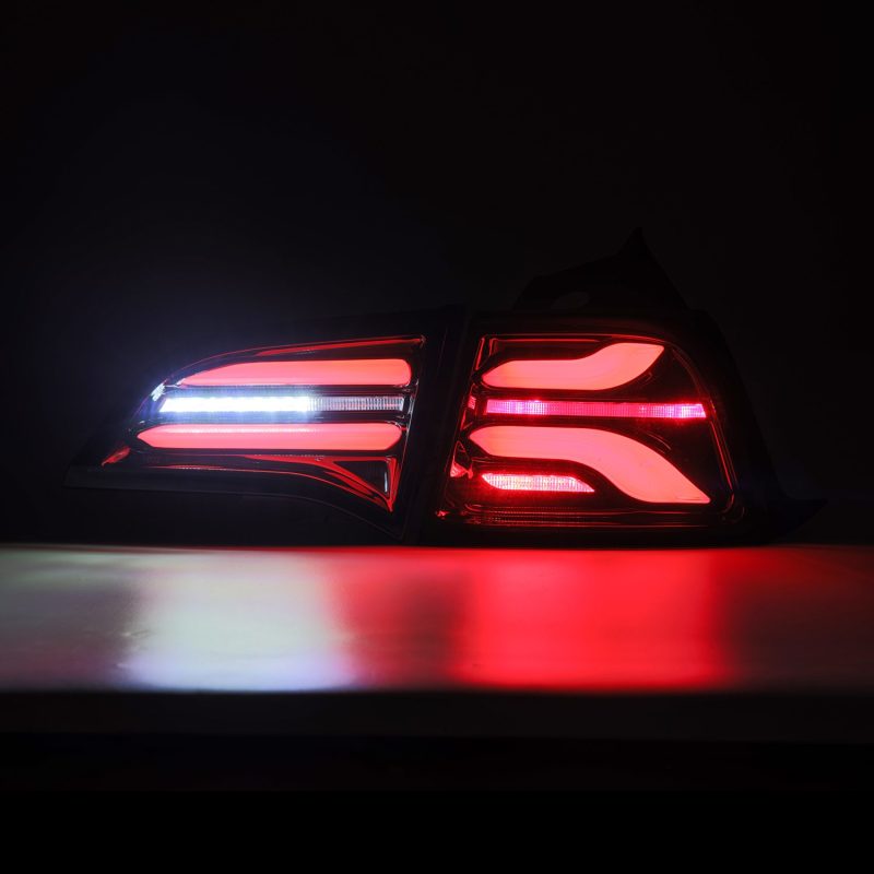 AlphaRex 17-22 Tesla Model 3 PRO-Series LED Tail Lights Jet Black w/Seq Sig 601010 601010 User 2