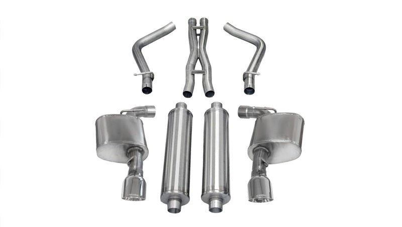 Corsa Performance 12-13 Dodge Charger SRT-8 6.4L V8 Polished Xtreme Cat-Back Exhaust 14464 Photo - Primary