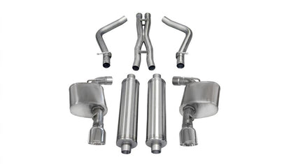 Corsa Performance 12-13 Dodge Charger SRT-8 6.4L V8 Polished Xtreme Cat-Back Exhaust 14464 Photo - Primary