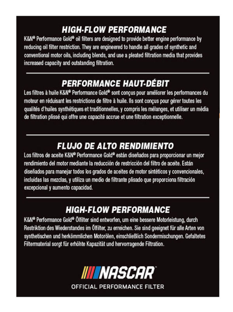 K&N Engineering Oil Filter KNEHP-7043 HP-7043 Photo - in package