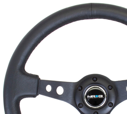 NRG Reinforced Steering Wheel - 350mm Sport Steering Wheel (3" Deep) - Bla RST-006BK Photo - Primary