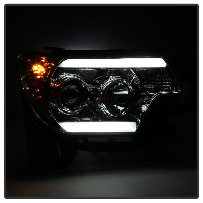 Spyder Toyota Tacoma 12-16 Projector Headlights Light Bar DRL Smoke PRO-YD-TT12-LBDRL-SM 5081728 5081728 User 1