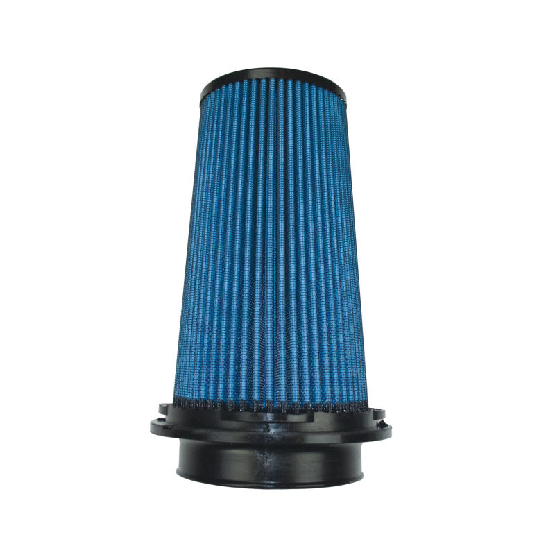 Injen NanoWeb Dry Air Filter- 4in Flange ID 6in Twist Lock Base 8.8in Media Height 4in Top X-1110-BB X-1110-BB Photo - Primary