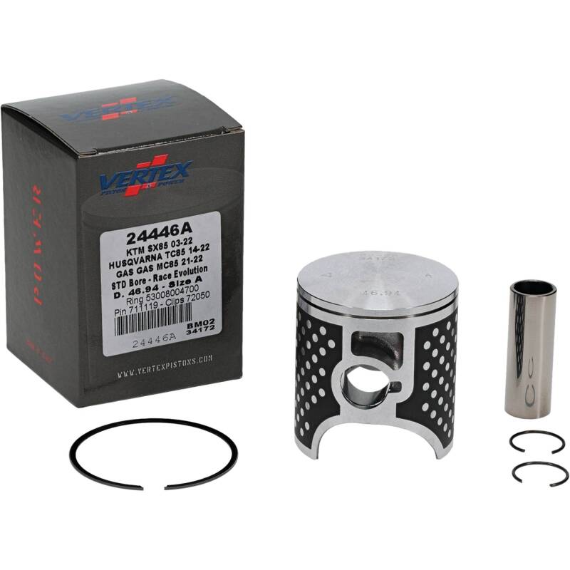 Vertex Pistons Vertex Piston 03-24 KTM 85 SX 85cc Cast Race Evolution Piston Kit 24446A 24446A Photo - Primary