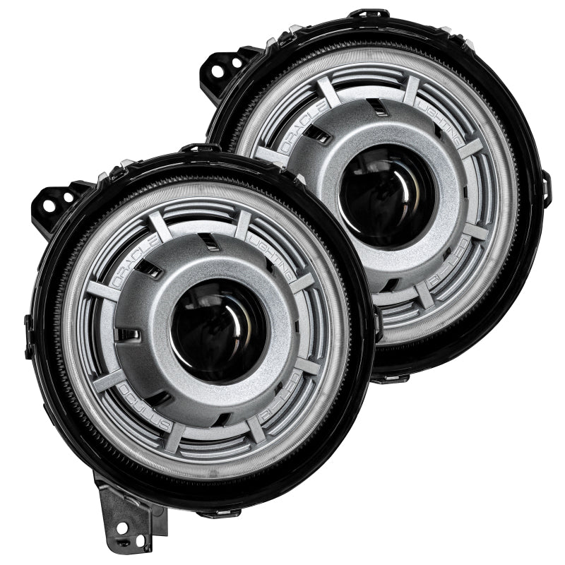 ORACLE Lighting Oracle Oculus Bi-LED Projector Headlights for Jeep JL/Gladiator JT - Satin Silver - 5500K 5839-504-PSC 5839-504-PSC Photo - Primary