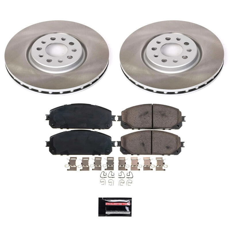 PowerStop Power Stop 14-15 Jeep Cherokee Front Semi-Coated Rotor Kit SC6540 SC6540 Photo - Primary