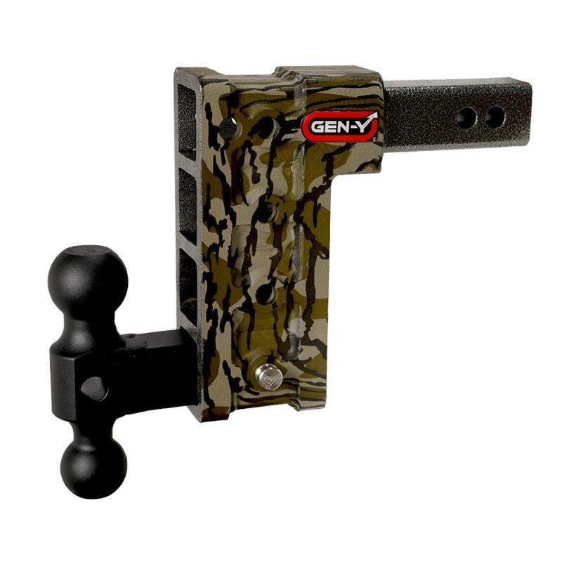 GEN-Y Hitch Gen-Y Mega Duty 2.5in Shank 9in Drop 3K TW 21K Hitch w/GH-061 Dual-Ball - Mossy Oak GH-614-MO GH-614-MO User 1