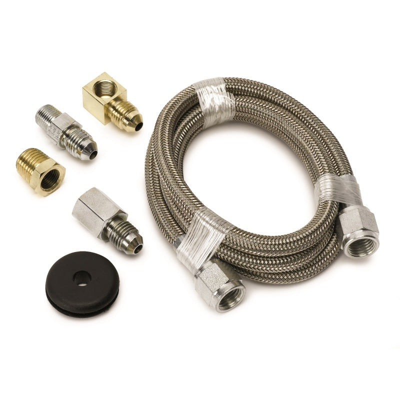 Autometer Line, Braided Stainless Steel, #4 Dia., 3Ft. Length, -4An And 1/8 3227 Photo - Primary