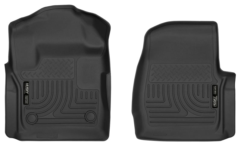 Husky Liners 2017 Ford F250/F350 Series Standard Cab X-Act Contour Black Floor Liners 52721 52721 Photo - Primary