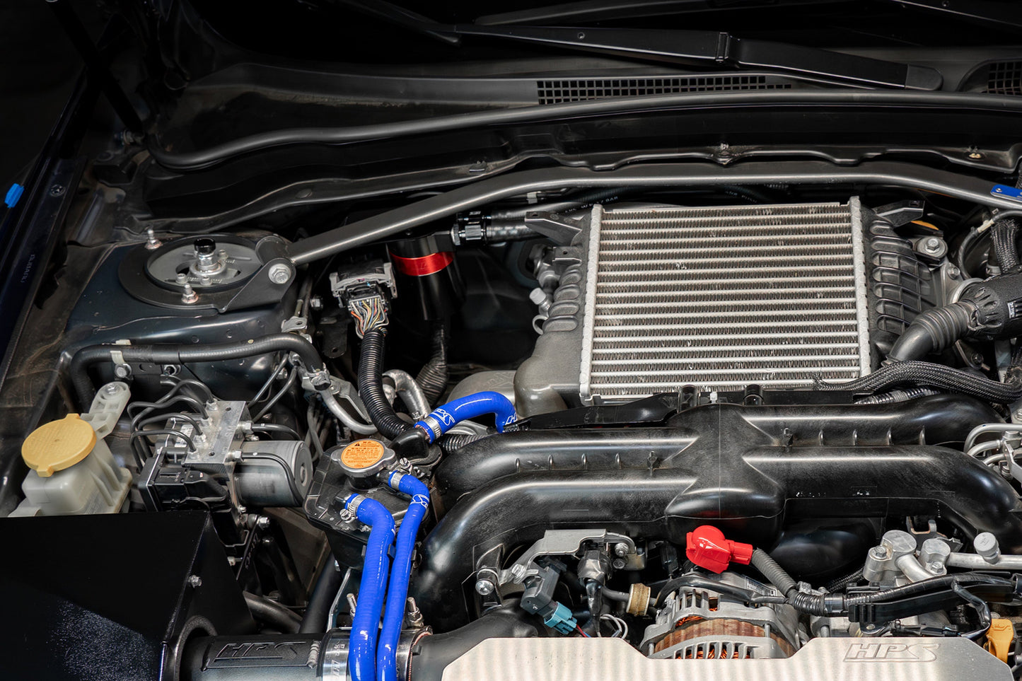HPS Performance Aluminum Oil Catch Can Kit 2009-2010 Subaru Impreza 2.5 GT 2.5L Turbo 860-004
