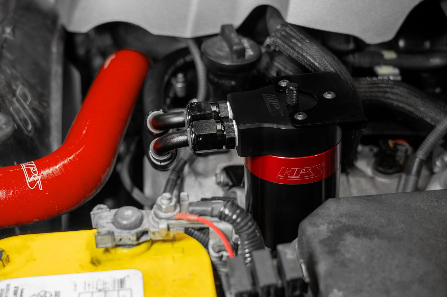 HPS Performance Aluminum Oil Catch Can Kit 2010-2023 Lexus GX460 4.6L V8 860-005