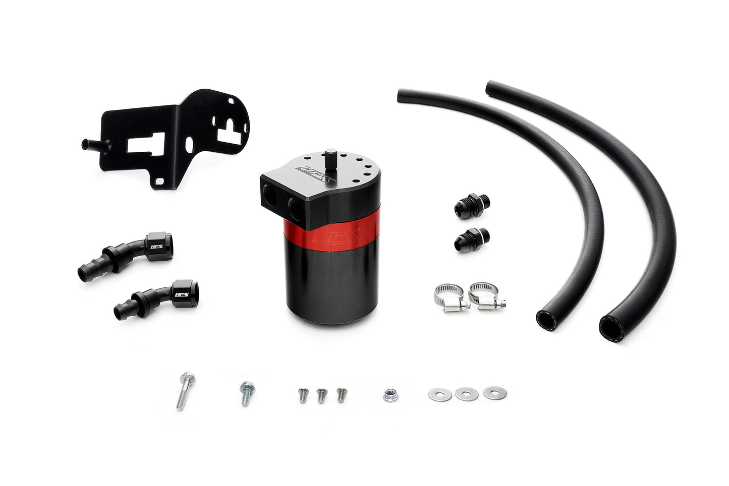 HPS Performance Aluminum Oil Catch Can Kit 2015-2021 Subaru WRX 2.0L Turbo VA FA20F 860-007