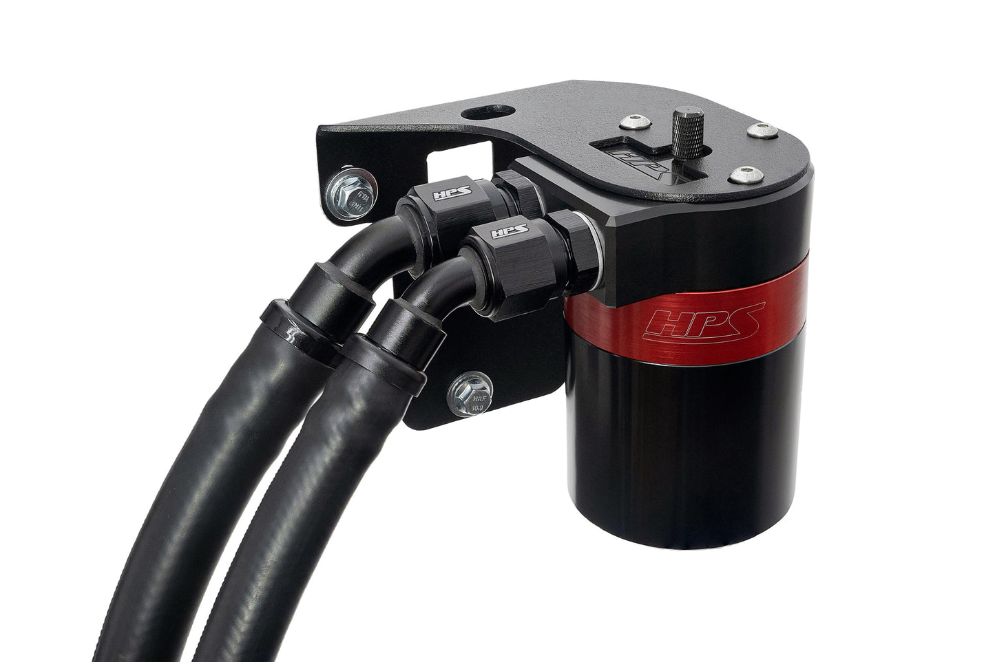 HPS Performance Aluminum Oil Catch Can Kit 2015-2021 Subaru WRX 2.0L Turbo VA FA20F 860-007