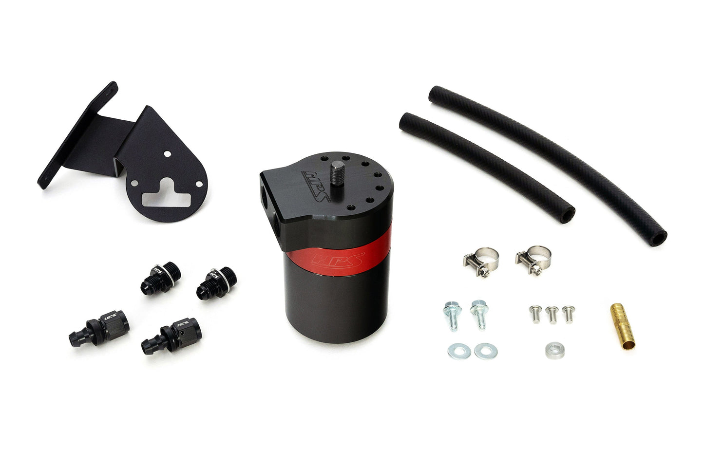 HPS Performance Aluminum Oil Catch Can Kit 2009-2014 Acura TSX 2.4L 860-013
