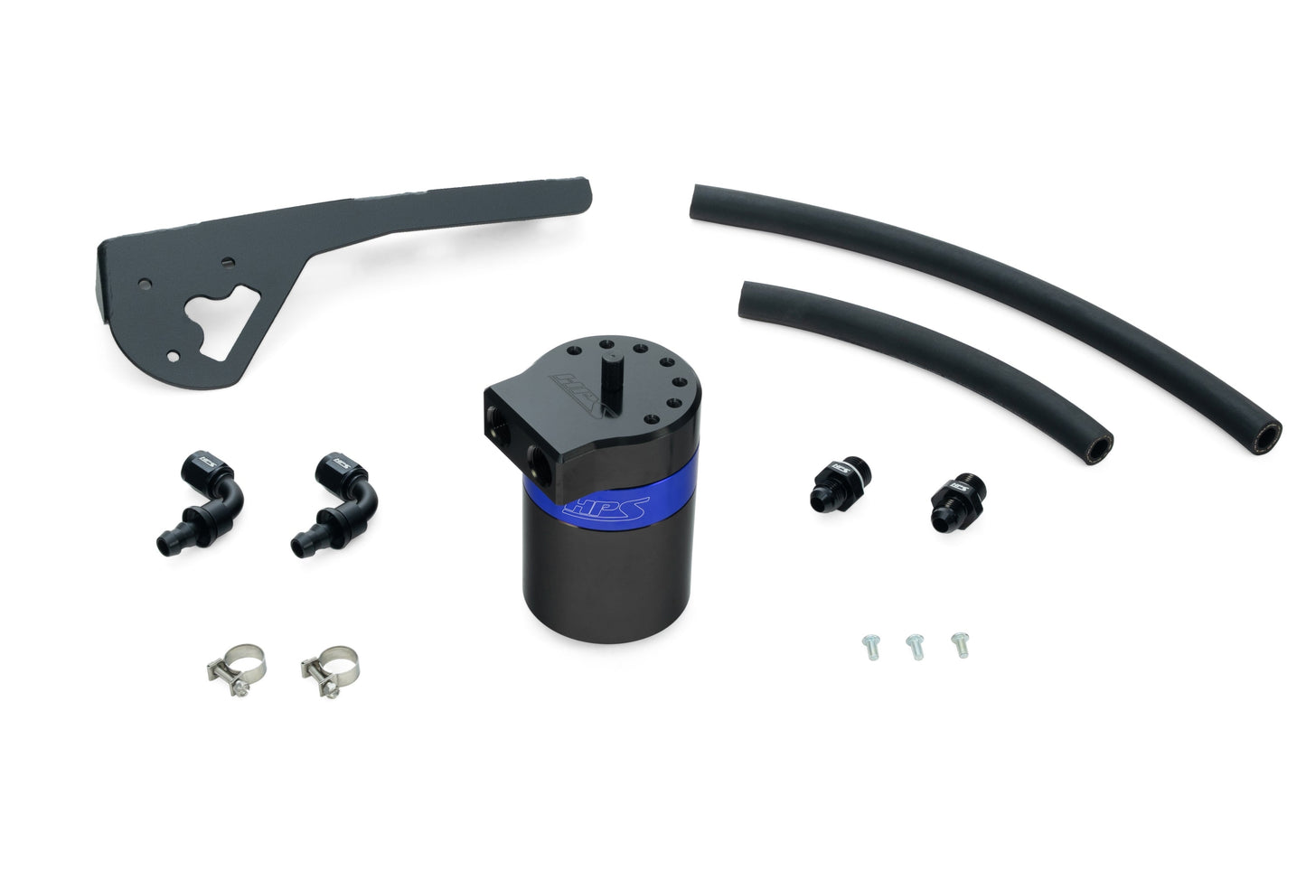 HPS Performance Aluminum Oil Catch Can Kit 2019-2025 Acura RDX 2.0L Turbo, Blue 860-015BL