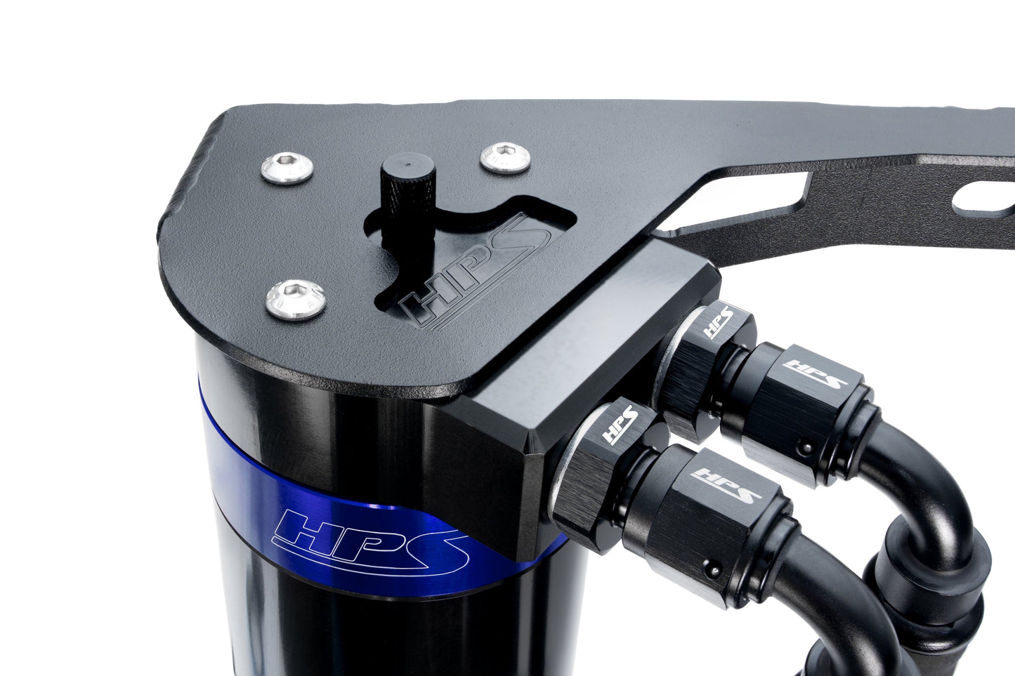 HPS Performance Aluminum Oil Catch Can Kit 2019-2025 Acura RDX 2.0L Turbo, Blue 860-015BL