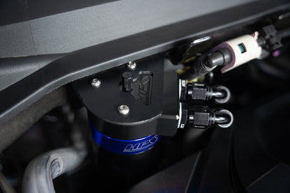 HPS Performance Aluminum Oil Catch Can Kit 2019-2025 Acura RDX 2.0L Turbo, Blue 860-015BL