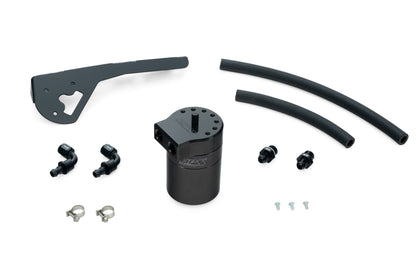 HPS Performance Aluminum Oil Catch Can Kit 2019-2025 Acura RDX 2.0L Turbo, Black 860-015WB