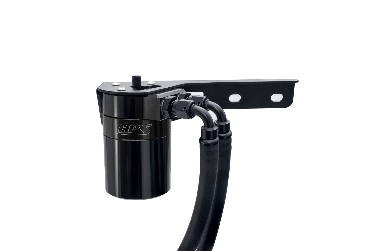 HPS Performance Aluminum Oil Catch Can Kit 2019-2025 Acura RDX 2.0L Turbo, Black 860-015WB