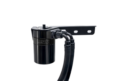 HPS Performance Aluminum Oil Catch Can Kit 2019-2025 Acura RDX 2.0L Turbo, Black 860-015WB