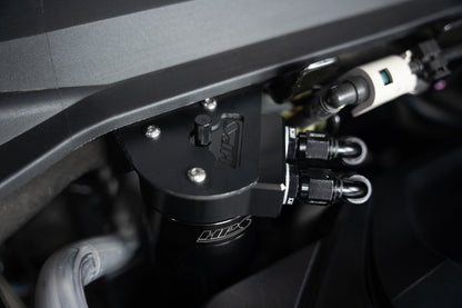 HPS Performance Aluminum Oil Catch Can Kit 2019-2025 Acura RDX 2.0L Turbo, Black 860-015WB