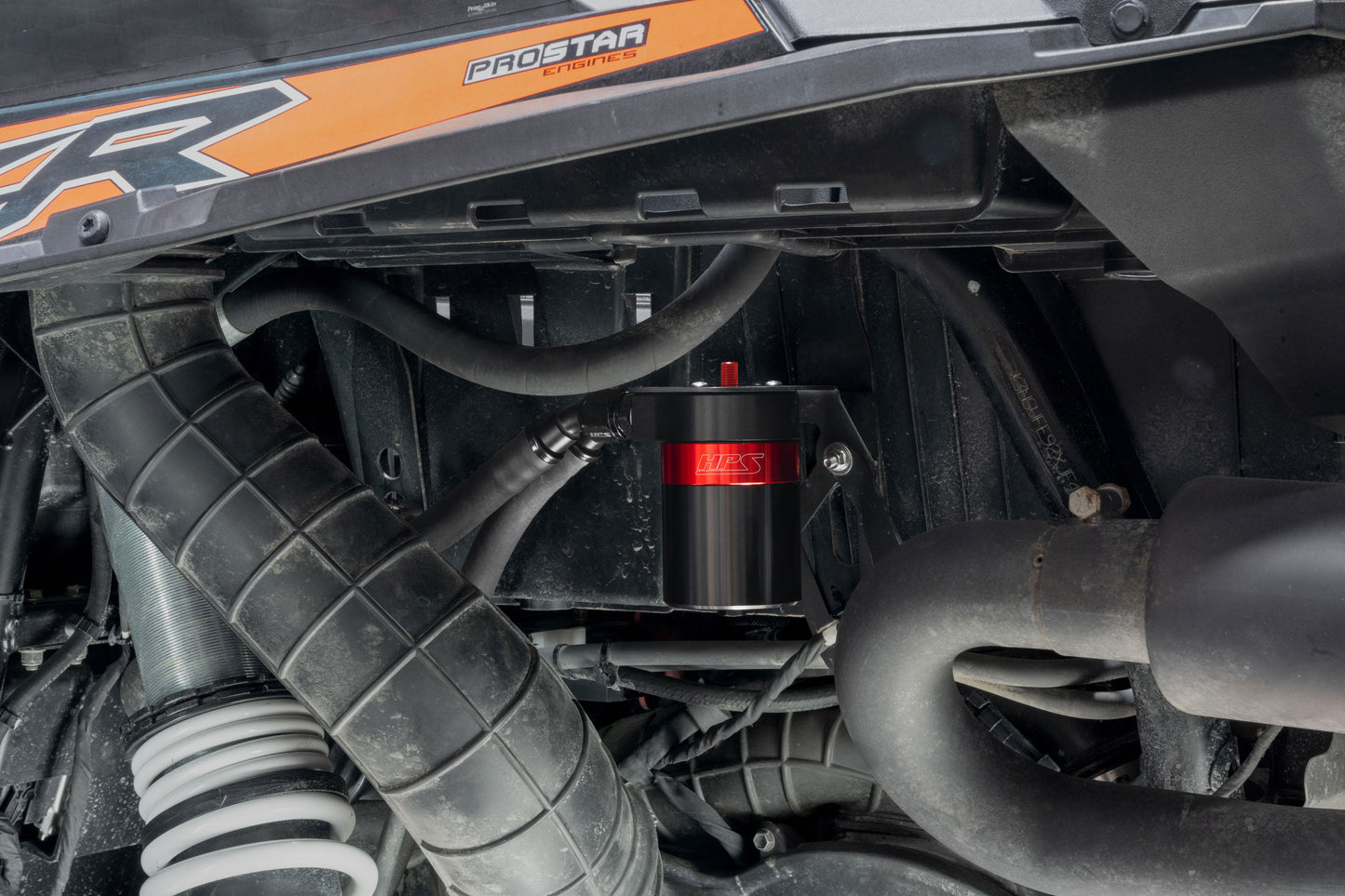 HPS Performance Aluminum Oil Catch Can Kit 2016-2021 Polaris RZR XP Turbo 860-023