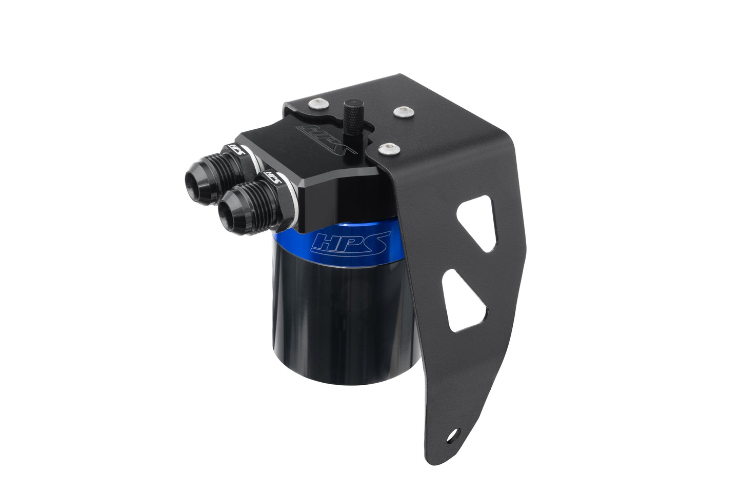 HPS Performance Aluminum Oil Catch Can Kit 2025-2026 Toyota 4Runner 2.4L Turbo, Blue 860-024BL