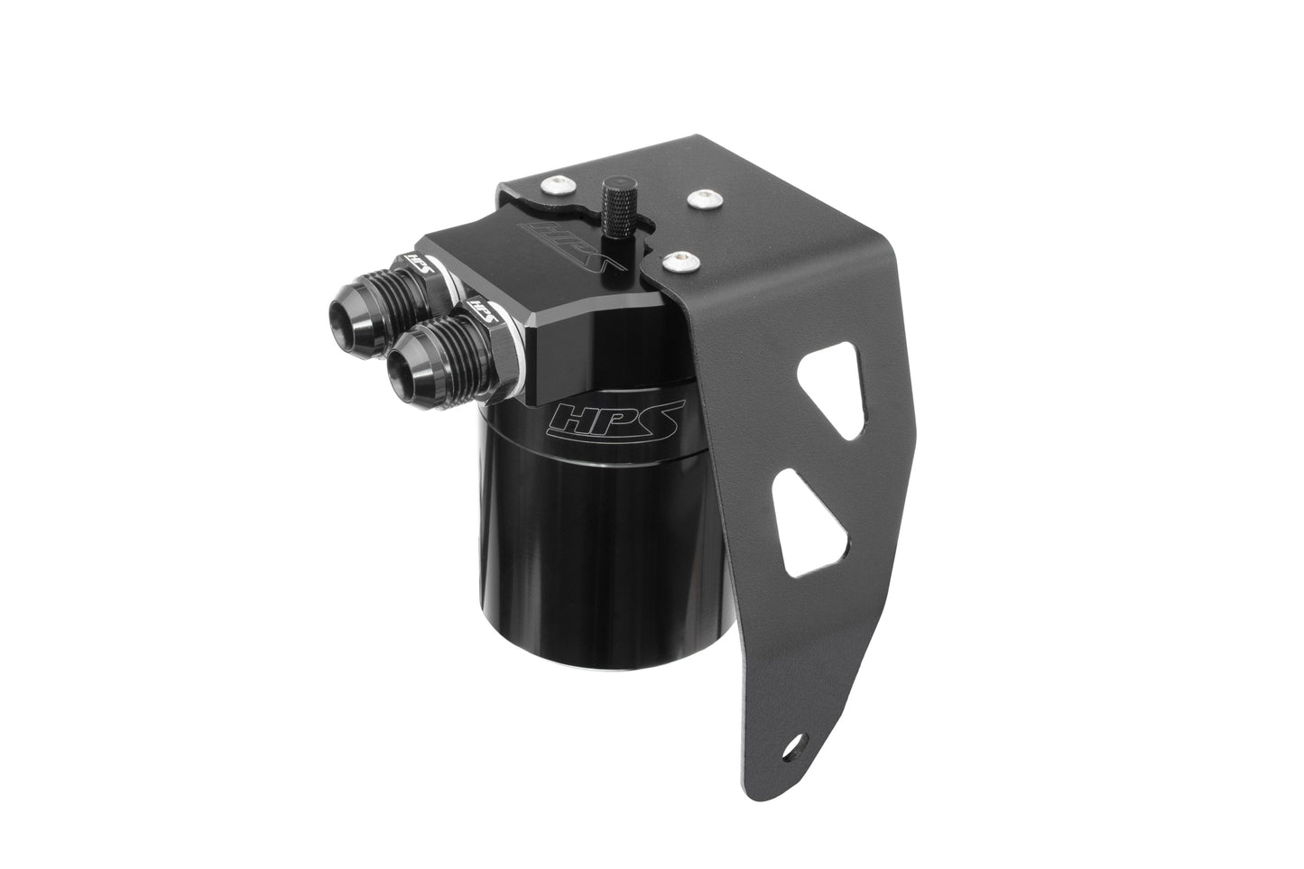 HPS Performance Aluminum Oil Catch Can Kit 2025-2026 Toyota 4Runner 2.4L Turbo, Black 860-024WB