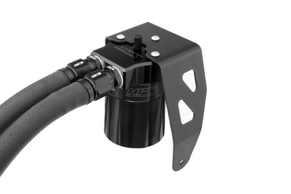 HPS Performance Aluminum Oil Catch Can Kit 2024-2025 Toyota Land Cruiser 2.4L Turbo, Black 860-024WB