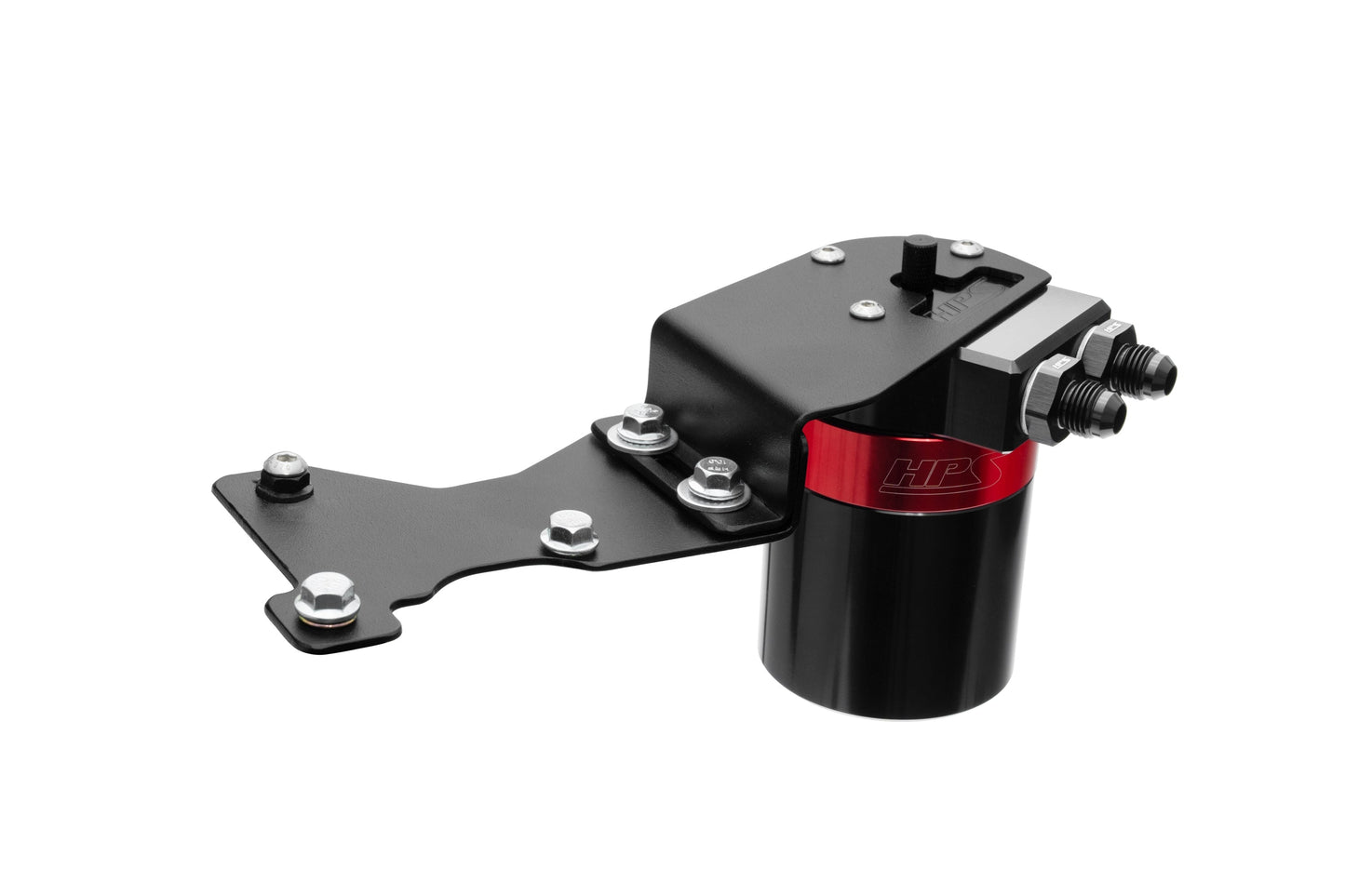 HPS Performance Aluminum Oil Catch Can Kit 2010-2015 Lexus IS350 C 3.5L V6, Red 860-025