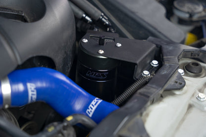 HPS Performance Aluminum Oil Catch Can Kit 2010-2015 Lexus IS250 C 2.5L V6, Black 860-025WB
