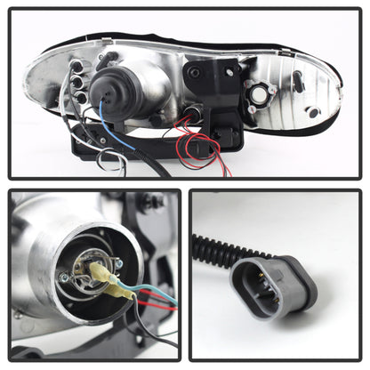Spyder Chevy Camaro 98-02 Projector Headlights LED Halo LED Blk Smke - Low H1 PRO-YD-CCAM98-HL-BSM 5078261 5078261 User 1