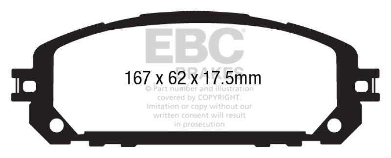 EBC Disc Brake Pad Set UD1709 Photo - Primary