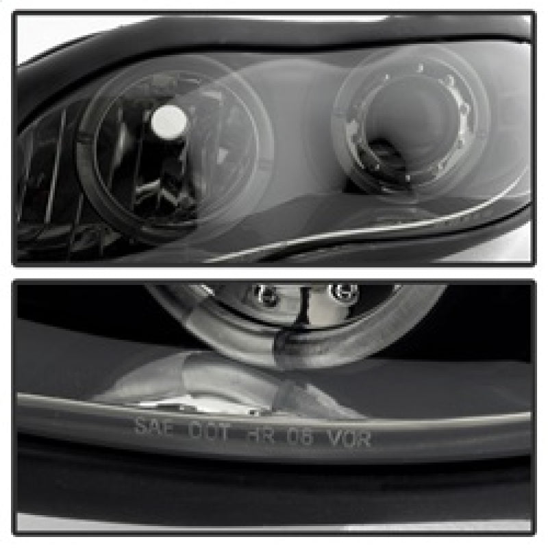 Spyder Chevy Camaro 98-02 Projector Headlights LED Halo LED Blk Smke - Low H1 PRO-YD-CCAM98-HL-BSM 5078261 5078261 Photo - Unmounted