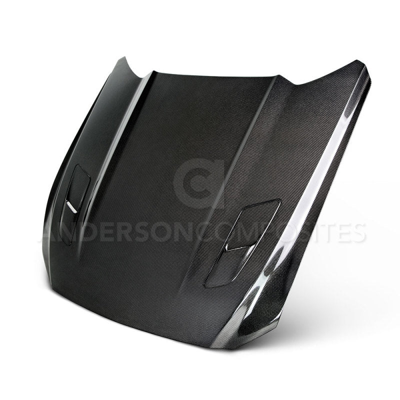 Anderson Composites 2015-2017 Ford Mustang Double Sided Carbon Fiber Type-OE Style Hood AC-HD15FDMUGT-OE-DS AC-HD15FDMUGT-OE-DS Photo - Primary