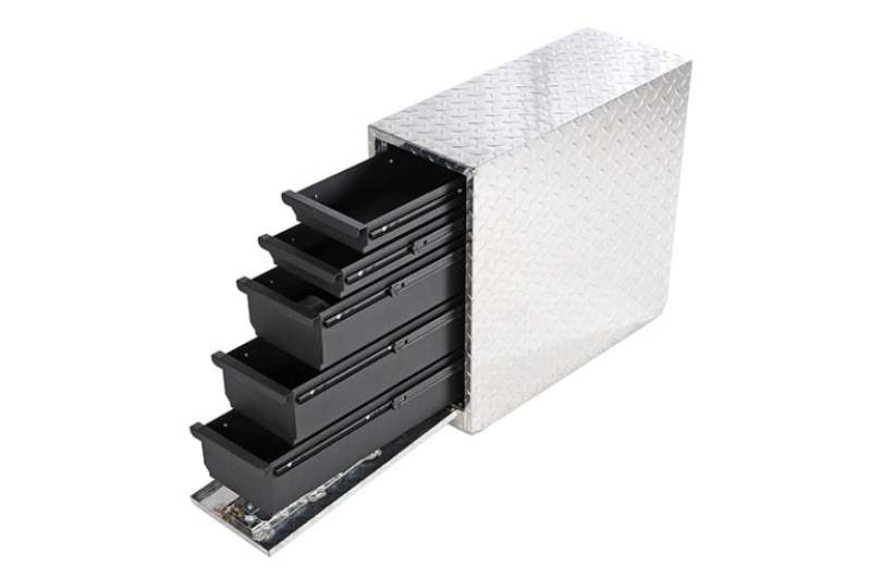 Dee Zee Deezee Universal Tool Box - Wheel Well Box With Drawers (Aluminum) DZ95DA DZ95DA User 1