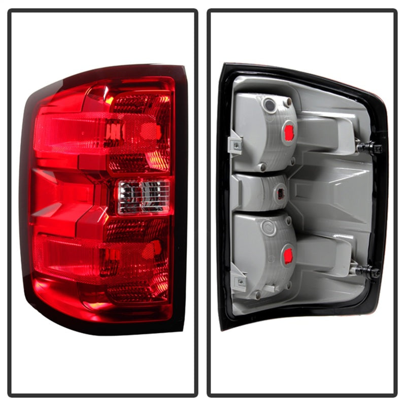 SPYDER Xtune Chevy Silverado 2014-2016 Driver Side Tail Lights - OEM Left ALT-JH-CS14-OE-L 9031915 9031915 Photo - Unmounted