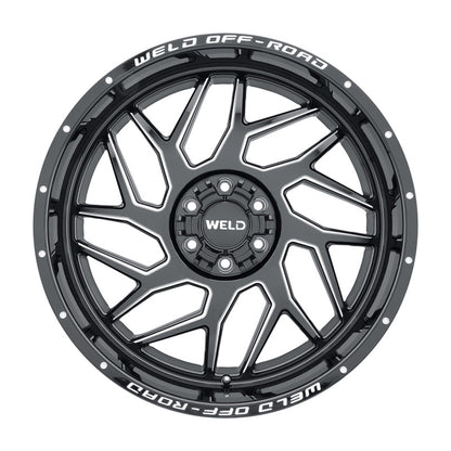 Weld Off-Road W117 20X10 Fulcrum 5X139.7 5X150 ET-18 BS4.75 Gloss Black MIL 110.2 W11700070475 W11700070475 Photo - Primary