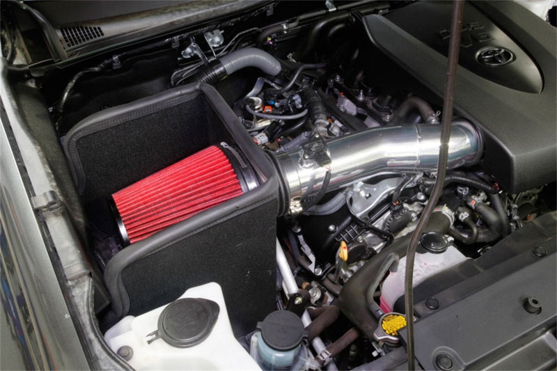 Spectre 16-18 Toyota Tacoma V6-3.5L F/I Air Intake Kit - Polished w/Red Filter 9060 9060 Photo - Mounted