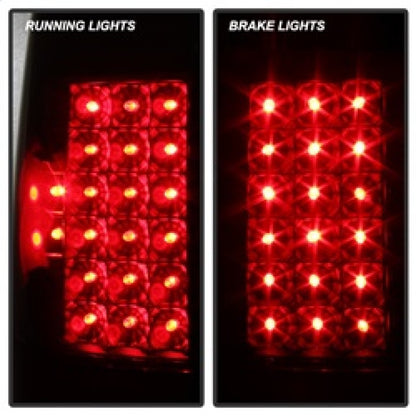 SPYDER Xtune Ford F250/350/450/550 Super Duty 99-07 LED Tail Lights Black Smoke ALT-JH-FF15097-LED-BKSM 9027642 9027642 Photo - Unmounted