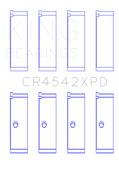 King Engine Bearings King Honda K-Series (except A3) 16v 2.0L/2.3L/2.4 XP Tri-Metal Performance Rod Bearing - Set of 4 CR4542XPD CR4542XPD Photo - Primary